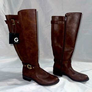 Knee high, size 8 in women, dark brown G by Guess brand boots. New never worn!